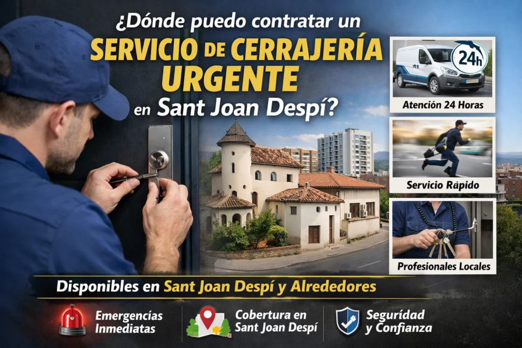 Donde puedo contratar un servicio de cerrajeria urgente en Sant Joan Despi 1024x683 - ¿Dónde puedo contratar un servicio de cerrajería urgente en Sant Joan Despí?