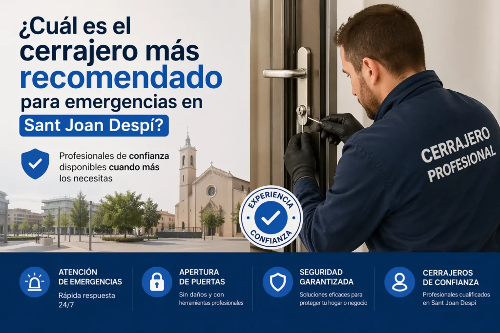 Cual es el cerrajero mas recomendado para emergencias en Sant Joan Despi 1024x683 - ¿Cuál es el cerrajero más recomendado para emergencias en Sant Joan Despi?