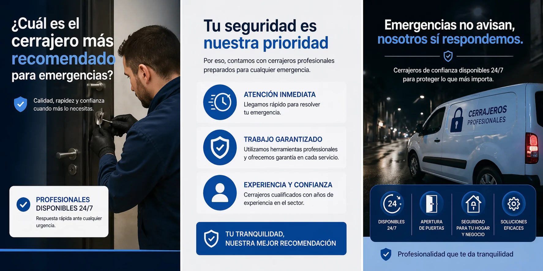 Cual es el cerrajero mas recomendado para emergencias - &iquest;Cu&aacute;l es el cerrajero m&aacute;s recomendado para emergencias en Sant Joan Despi?